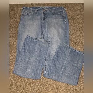 Maurices Women's Bootcut Jeans - Medium Blue Wash Vintage Y2K 16 Tall